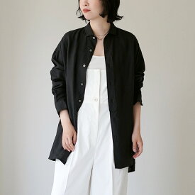 【10％OFFクーポン対象】TICCA（ティッカ） リネン スクエアビッグシャツuni 日本製 / レディース 長袖 ワイド 麻 TIC_LI