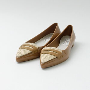 �y30��OFF�zTEMPERATE�i�e���p���C�g�j �|�C���e�b�h ���[�t�@�[ ���C���p���v�X ���t�B�A / ���f�B�[�X ���C���V���[�Y �t���b�g ���J���p �h�� pointed loafer rain pumps RAFFIA�y�Z�[���z