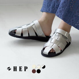 HEP（ヘップ） DRV ドライビング サンダル / グルカサンダル メンズ レディース ユニセックス シューズ ストラップ つっかけ フラット 2way 日本製