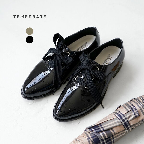 TEMPERATE（テンパレイト） OWEN レースアップ マニッシュシューズ / レディース レインシューズ 雨用 / pl2