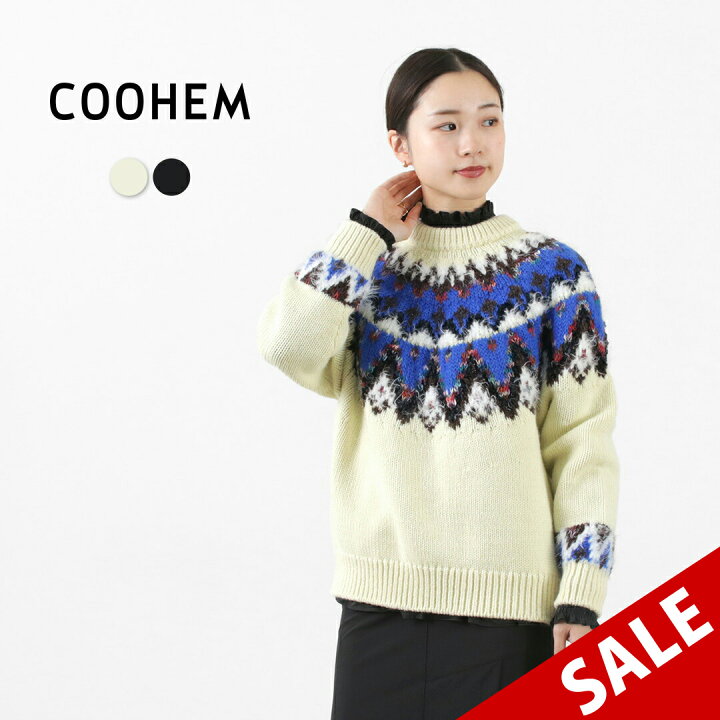 楽天市場】【30％OFF】COOHEM（コーヘン） ノルディック ニット プル 