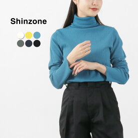 SHINZONE（シンゾーン） ハイネックリブ / タートル レディース トップス カットソー ロンT 長袖 無地 綿 インナー 日本製 19SMSCU05 24SMSCU05 HIGH NECK RIB