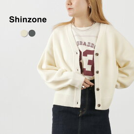 【スーパーSALE限定クーポン対象】SHINZONE（シンゾーン） ケープリン ニット カーディガン / レディース 長袖 ウール 羽織 秋冬 日本製 22AMSNI11 CAPELIN KINT CARDIGAN