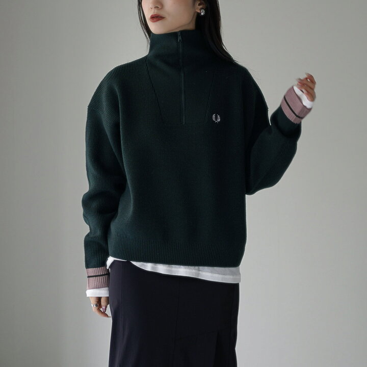 楽天市場】FRED PERRY（フレッドペリー） ハーフジップ ジャンパー 