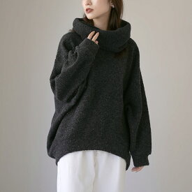 【20％OFF】SIRENEMERMAID（シレーヌマーメイド） シープパイル クルーネック トレーナー スヌードセット / レディース トップス スウェット 2WAY ウール 日本製【セール】