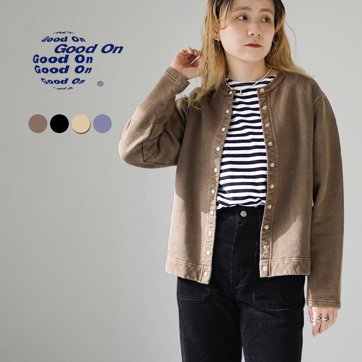 楽天市場】GOOD ON（グッドオン） クルー スウェット カーディガン 