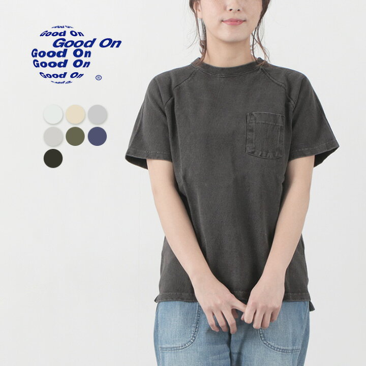 楽天市場】GOOD ON（グッドオン） ラグランヘビー ポケット Tシャツ 