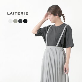 LAITERIE（レイトリー） USE天竺 半袖プルオーバー / Tシャツ / レディース / カットソー / コットン / 無地 シンプル / カジュアル / ビッグシルエット / LC19102