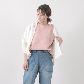 【30％OFF】GOODWEAR（グッドウェア） カラー別注 ポケット Tシャツ 半袖 / レディーストップス シンプル クルーネック 無地 ヘビーオンス 厚手 アメリカ製 GW040090 S/S POCKET TEE【セール】