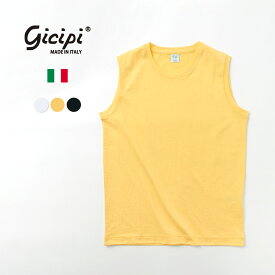 GICIPI（ジチピ） ズメラールド クルーネック ノースリーブTシャツ / レディース トップス インナー 綿100％ コットン SMERALDO