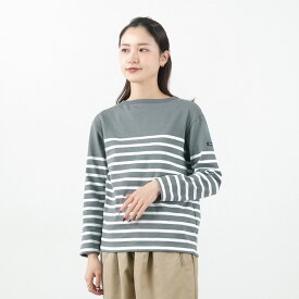 TIEASY（ティージー） HDCS カタヌキ ボーダー バスクシャツ / メンズ レディース ユニセックス トップス カットソー Tシャツ 長袖 ボートネック