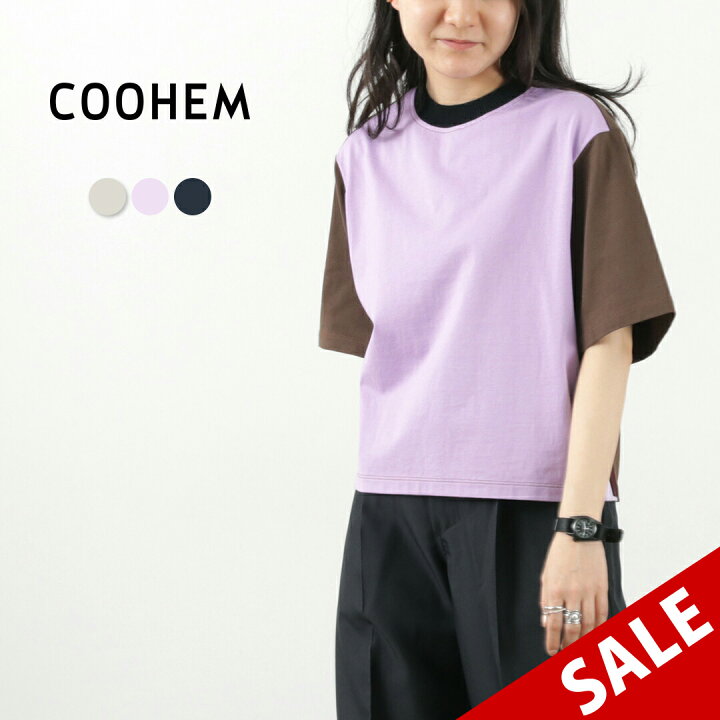 楽天市場】【20％OFF】COOHEM（コーヘン） ニットサイドライン Tシャツ 