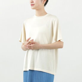 YONETOMI NEW BASIC（ヨネトミニューベーシック） シルクニット Tシャツ / メンズ レディース 半袖 ロンT プルオーバー クルーネック 日本製 米冨 SILK KNIT TEE