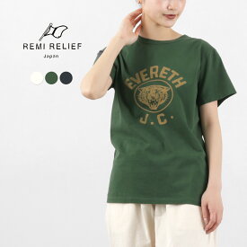 【30％OFF】REMI RELIEF（レミレリーフ） LW加工T（EVERETH J.C.） / Tシャツ 半袖 プリント メンズ レディース 綿 日本製【セール】