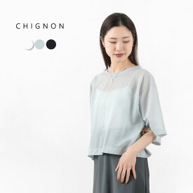 【30％OFF】CHIGNON（シニヨン） シアーボクシーT / トップス Tシャツ カットソー レディース 半袖 シースルー【セール】