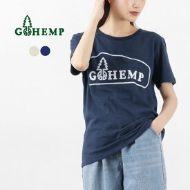 【20％OFF】GOHEMP（ゴーヘンプ） ボックスロゴベーシック半袖Tシャツ / メンズ ヘンプコットン プリント 吸湿 速乾 Logo Basic S/SL Tee【セール】