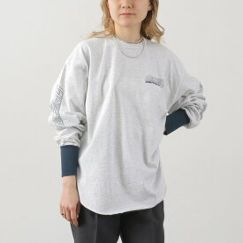 KHA:KI（カーキ） ラウンドヘム L/S Tシャツ / レディース カットソー ロンT 長袖 綿 コットン ROUND HEM L/S TEE -M.S.T-