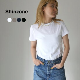 【スーパーSALE限定クーポン対象】SHINZONE（シンゾーン） クルーネックTシャツ / レディース トップス カットソー 半袖 無地 日本製 14SMSCU22