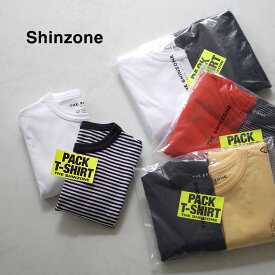 【スーパーSALE限定クーポン対象】【動画あり】SHINZONE（シンゾーン） パックTシャツ / レディース トップス 半袖 クルーネック 2枚組 日本製 PACK TEE 20SMSCU66