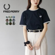 【ポイント10倍！4/13 01:59まで】FRED PERRY（フレッドペリー） M1588 TWIN TIPPED Tシャツ / レディー…