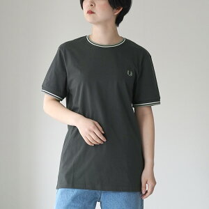 FRED PERRY�i�t���b�h�y���[�j M1588 TWIN TIPPED T�V���c / ���f�B�[�X �g�b�v�X �J�b�g�\�[ ���� M1588_TWIN TIPPED T-SHIRT