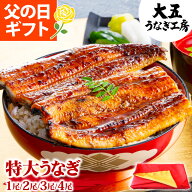 父の日 ギフト 国産 うなぎ 特大 長蒲焼き 2尾 3尾 4尾 誕生日 プレゼント 御中元 御礼 内祝い 御祝 お返…