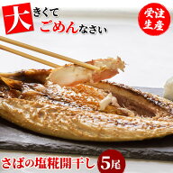 干物 ふかくら 特大さば干物 塩糀干し 5枚セット 干物 さば サバ 鯖 特大 ノルウェー 塩こうじ 塩麹 お取…