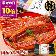 敬老の日 超早得ポイント10倍 ギフト うなぎ 国産 長蒲焼 2尾 プレゼント 土用の丑の日 土用 丑の日 うな…