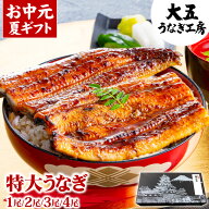 お中元 ギフト 国産 うなぎ 特大 長蒲焼き 2尾 3尾 4尾 お中元 誕生日 プレゼント 御中元 御礼 内祝い 御…