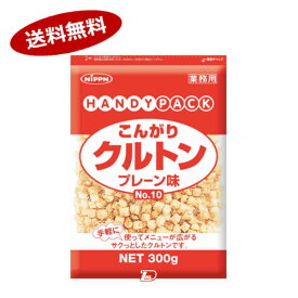 【送料無料1ケース】こんがりクルトンプレーン味　業務用　ニップン　300g　6個入★一部、北海道、沖縄のみ別途送料が必要となる場合があります