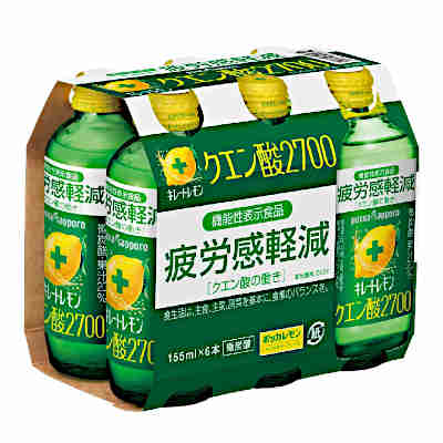 キレートレモン　クエン酸　2700　ポッカサッポロ　155ml　瓶　（6本パック×4個入）×2★一部、北海道、沖縄のみ別途送料が必要となる場合があります