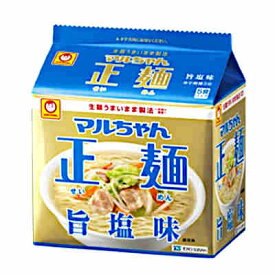 【1ケース】マルちゃん正麺　旨塩味　東洋水産　5食パック　6個入