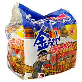 【1ケース】金ちゃんラーメン　徳島製粉　5食パック　6個入り