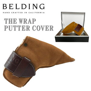 ベルディング ゴルフ ザ・ラップ パターカバーラストヌバック／ダークブラウン HBPR-000007BELDING The Wrap Putter Cover