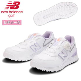 【大特価】【レディース】ニューバランス new balanceゴルフシューズ スパイクレス ボア BOAWGBS574 ホワイト