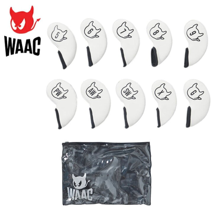 楽天市場】WAAC ワックヘッドカバー アイアン用アイアンカバー セット 
