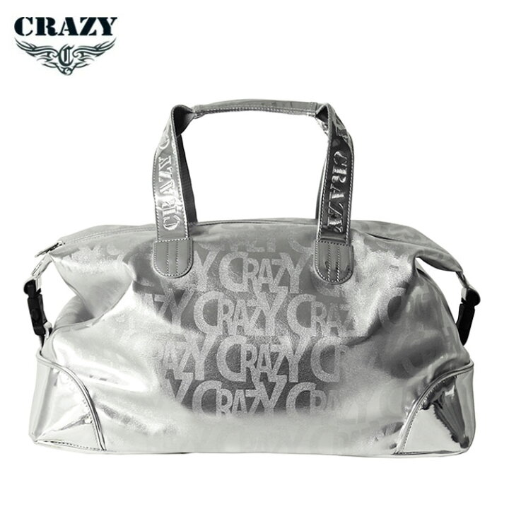 楽天市場】クレイジー ボストンバッグ シルバーCRAZY シルバーグッズ 