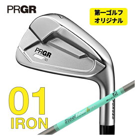 【第一ゴルフオリジナル】プロギア 01 アイアンエアロテックスチールファイバーHシリーズh-PLUS/h-TOUR シャフト#6～Pw(5本セット)PRGR 2023