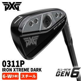 【特注・ヘッド在庫有り】PXG GEN6 0311P アイアンXtreme Dark エクストリームダーク【#6-W 5本組セット・スチール】