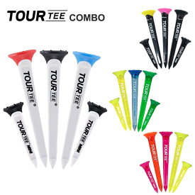【全品ポイント5倍！2/4 20:00 - 2/10 1:59まで】ツアーティー コンボミックス リミテッドエディションネオンブルー ネオンピンクTour Tee COMBO T-490ゴルフティー 5本パック ネコポス対応