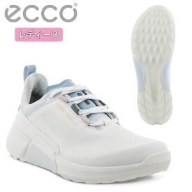 【レディース】 エコー ゴルフシューズ スパイクレスバイオム ハイブリッド 4 レースWHITE／AIR 108603 60611ECCO WOMEN'S GOLF BIOM H4 LACE