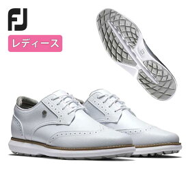 【レディース】フットジョイ ゴルフシューズFJ トラディションズ スパイクレス ブルーチャーWOMEN'S FOOTJOY 97933 ホワイト ゴルフ