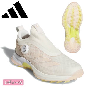 【レディース】アディダス adidasウィメンズ アディゼロ ゼッドジー 25 ボア (Women's adizero ZG 25 BOA)オフホワイト/パウダーコーラル/ピュアサルファーゴルフシューズ スパイクレス IH9894