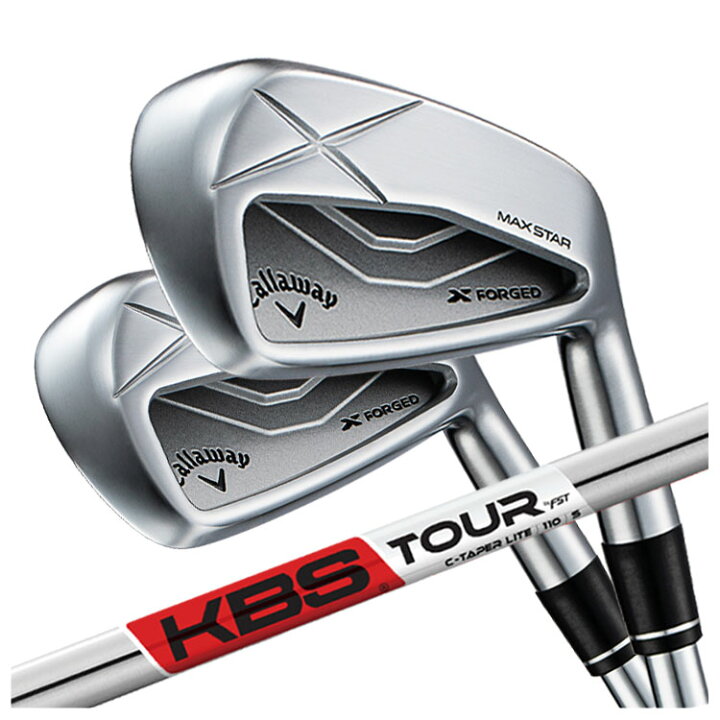 楽天市場】キャロウェイ X FORGED MAX STAR アイアンKBS TOUR C-TAPER 