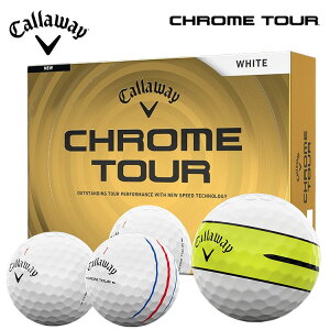 �L�����E�F�C Callaway�N�����c�A�[�^�g���v���g���b�N�^360°�C�G���[�X�g���C�v2026 �S���t�{�[�� 1�_�[�X(12������)CHROME TOUR�^TRIPLE TRACK�^360° YELLOW STRIPE ���C������{�[��