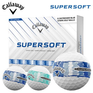 �L�����E�F�C Callaway�S���t�{�[�� 1�_�[�X(12������)SUPERSOFT DISTRESSED STRIPE�u���[�{�[�� �e�B�[���{�[�� ���C������{�[��