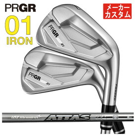 【全品ポイント5倍 10/14 20:00- 10/17 09:59まで】【単品価格・メーカーカスタム】プロギア 01 アイアンUSTマミヤ アッタスアイアン ATTAS IRON シャフトPRGR 01 IRON 2026【右用　右打ち】【本数選択式】