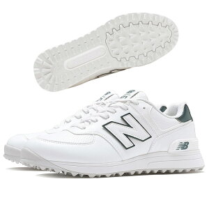 �j���[�o�����X new balance�S���t�V���[�Y �X�p�C�N���XGolf 574 v4 �z���C�g/�O���[��WHITE with MEDUSA GREEN and GREY MATTER UG574C4