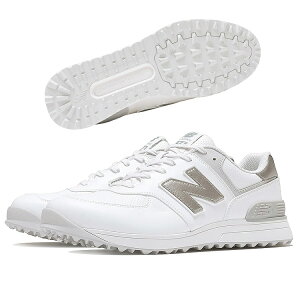 �j���[�o�����X new balance�S���t�V���[�Y �X�p�C�N���XGolf 574 v4 �z���C�g/�V���o�[WHITE with SILVER METALLIC and GREY MATTER UG574D4