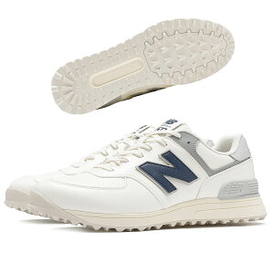 �j���[�o�����X new balance�S���t�V���[�Y �X�p�C�N���XGolf 574 v4 �V�[�\���g/�l�C�r�[SEA SALT with NB NAVY and LINEN UG574E4